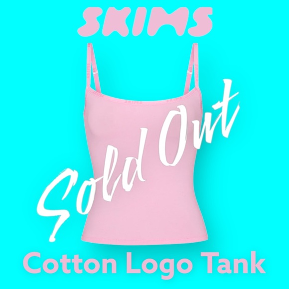 👚 NWT SKIMS Cotton Logo Tank- 2X- SOLD OUT👚 - Picture 7 of 7